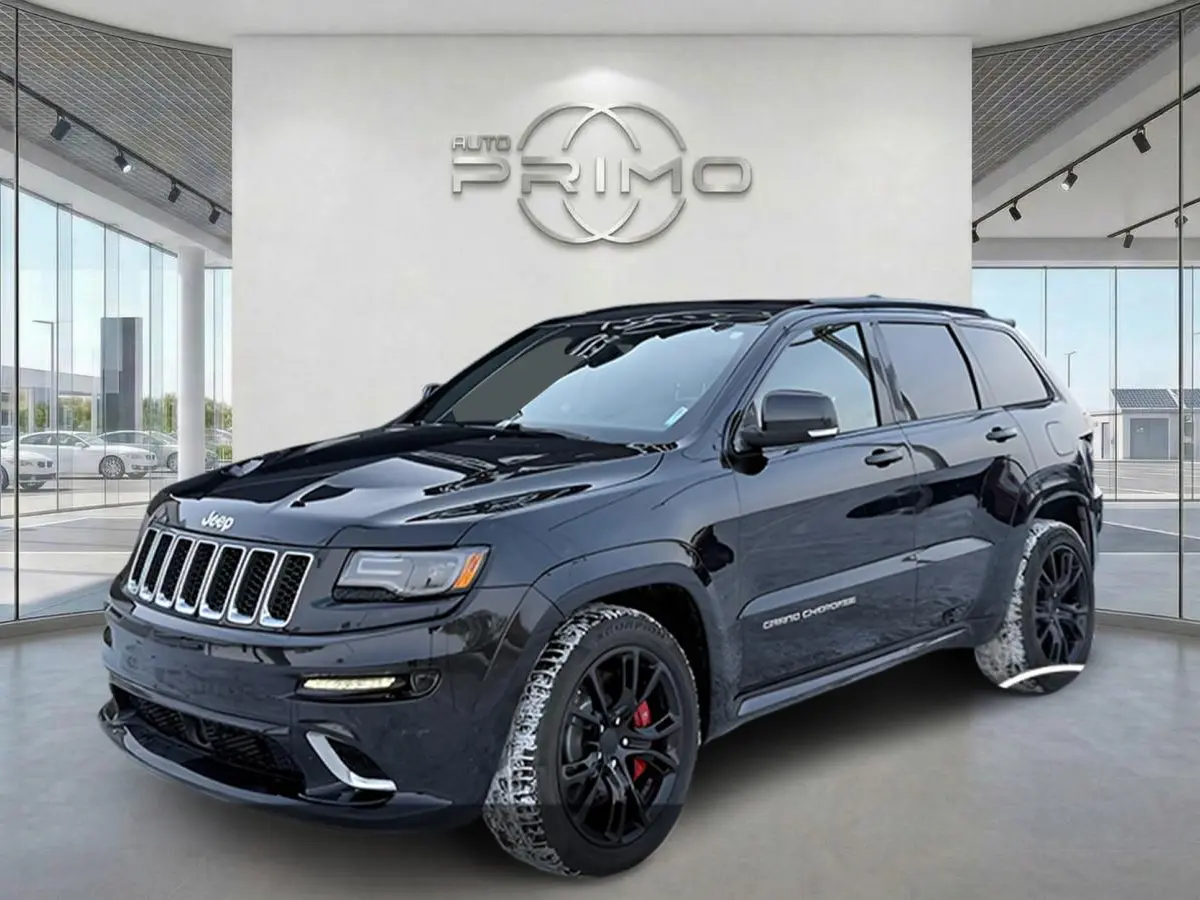 2016 Jeep Grand Cherokee SRT 6.4L V8 HEMI 4WD Automatique avec Sièges en Cuir Toit Ouvrant Panoramique Système de Navigation GPS Carplay Caméra de Recul Démarreur à Distance Bluetooth Mags Hitch chez Auto Primo Laval 2016 Jeep Grand Cherokee SRT 6.4L V8 HEMI 4WD Automatique avec Sièges en Cuir Toit Ouvrant Panoramique Système de Navigation GPS Carplay Caméra de Recul Démarreur à Distance Bluetooth Mags Hitch chez Auto Primo Laval